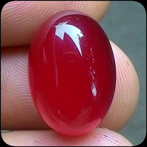 Natural Batu Akik Red Baron Merah Darah HQ