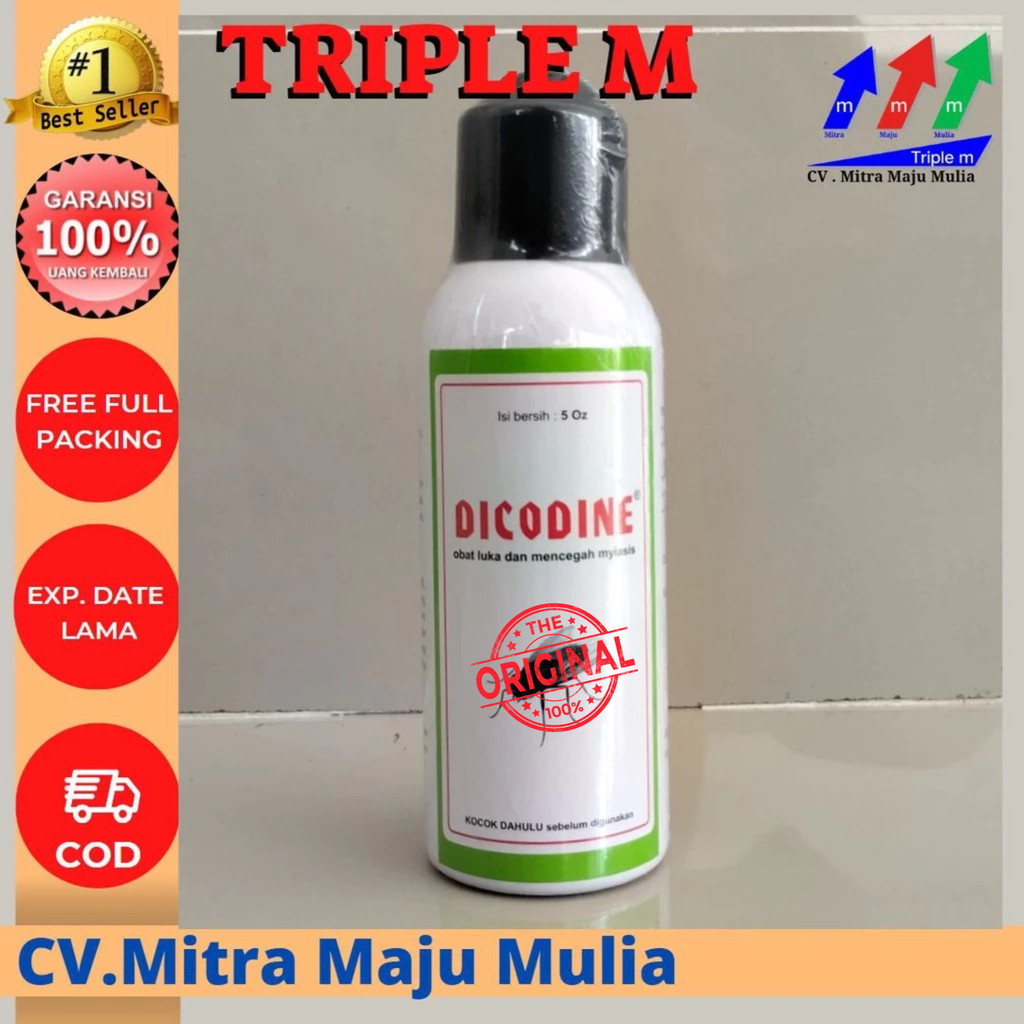 DICODINE spray 50 ml obat luka Hewan   - GUSANEX Mini