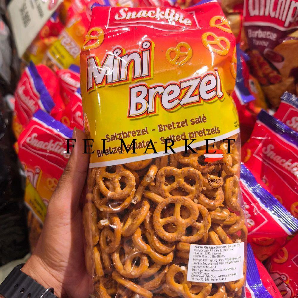 Snackline Mini Brezel Salted Pretzels / Brezel Rasa Asin / 300 gr