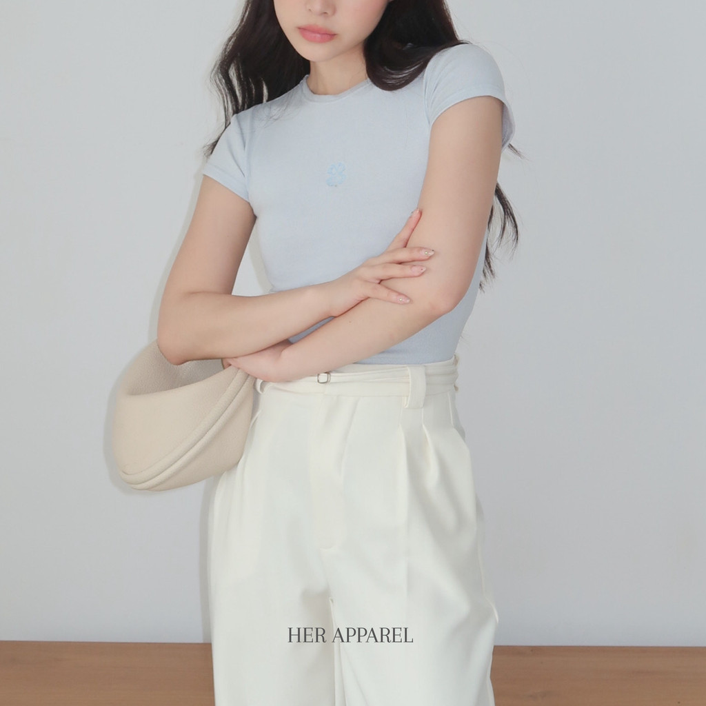 HER APPAREL - HER BABY TEE | KOREAN FITTED TEE