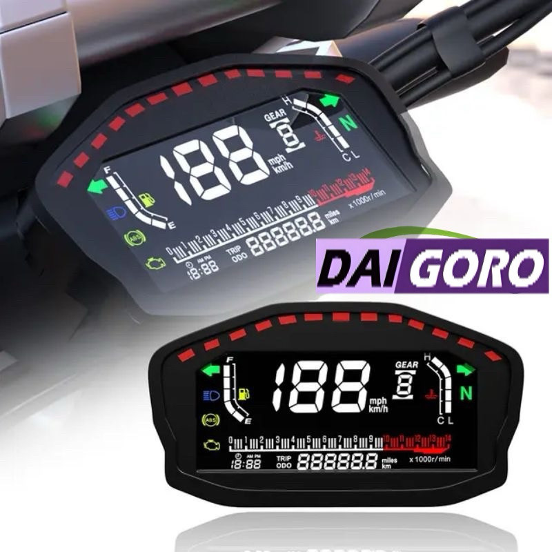 Speedometer Spidometer Odometer Digital Model RX3N Koso Layar Hitam Spidometer Speedometer Universal