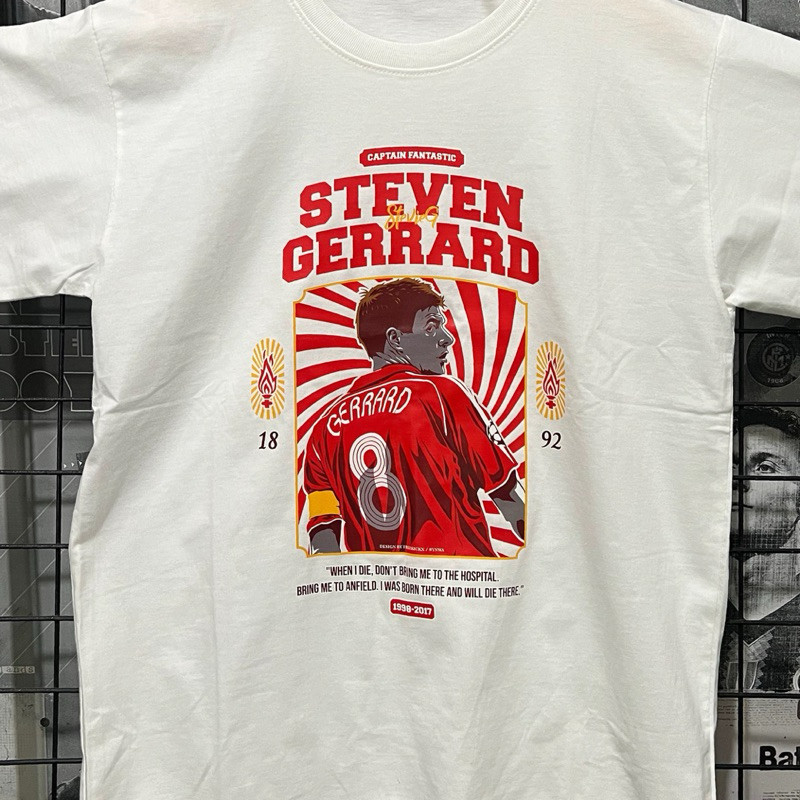 KAOS BOLA SUPPORTER Liverpool |BM| Captain |CLO| Gerard KAOS DEWASA BISA COD |Steven|