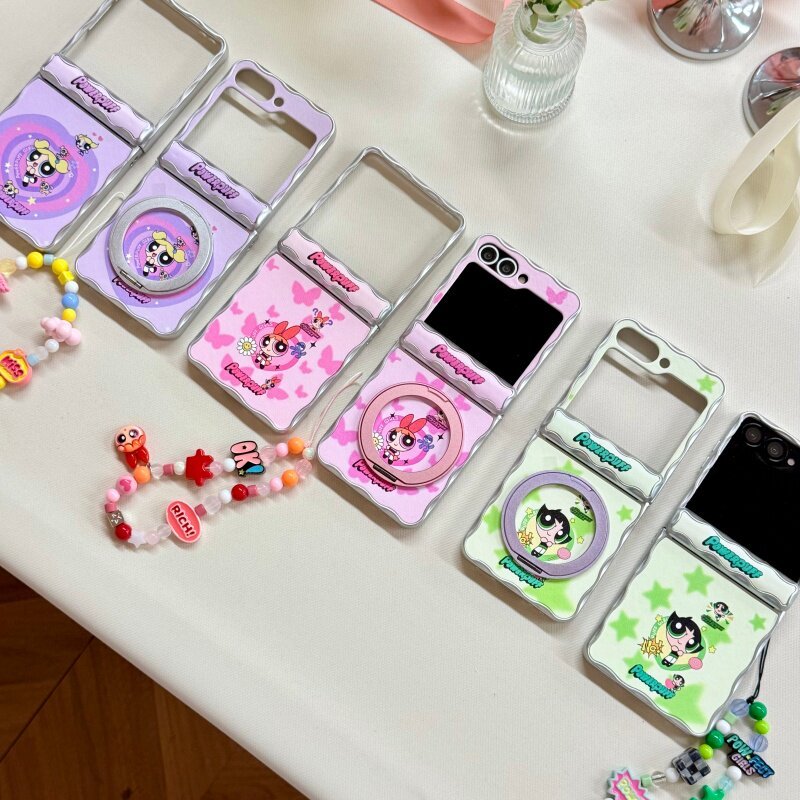 Flying Sky kecil polisi untuk Samsung ZFlip7 ponsel shell layar lipat ZFlip6 perlindungan tas tengah