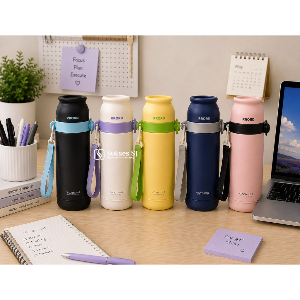 SR Tumbler Stainless Steel 800ml Premium 9330 Botol Minum Anti Bocor Vacuum Flask Hot Cold