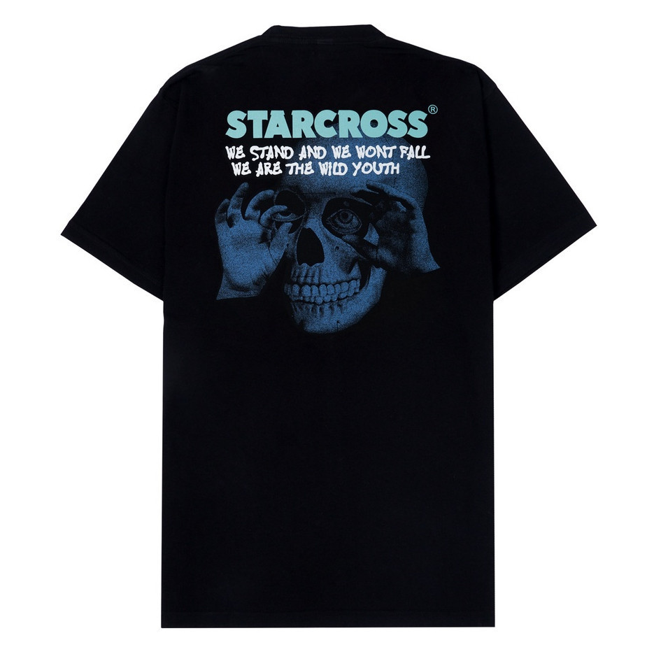 STARCROSS Kaos Pria - SKOOLING - Black Original 100% Katun