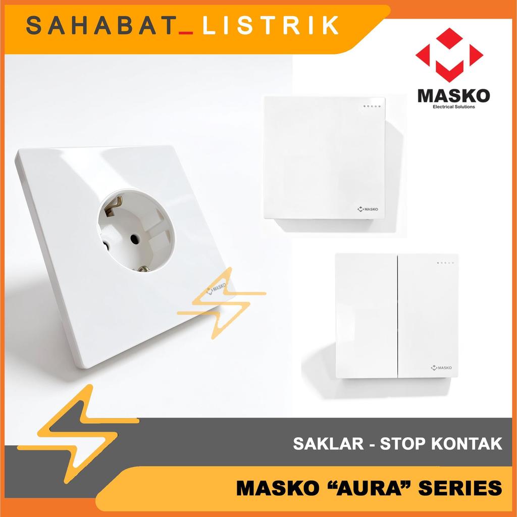 MASKO Saklar Minimalis Slim - AURA SERIES