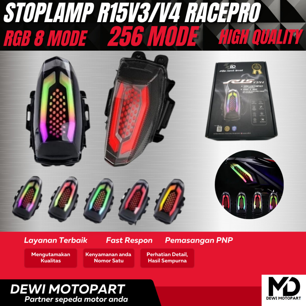 StopLamp LAZY R15 V3 V4 RacePro 3in1 Dewi