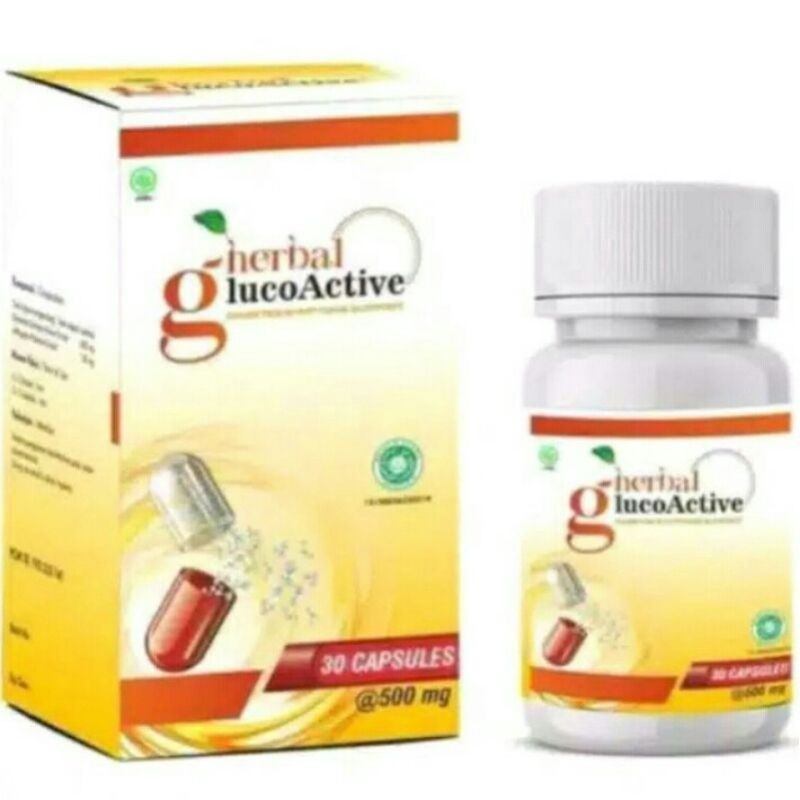 GlucoActive Asli 100% Original Obat Diabetes Suplemen Herbal GLUCO ACTIVE