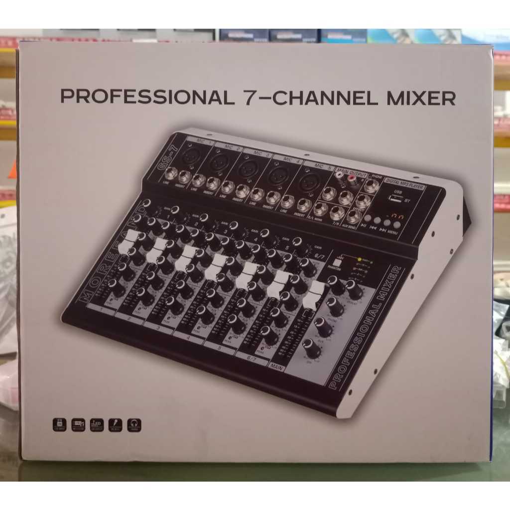 Audio Mixer Morefand GS-7 7 Channel Bluetooth