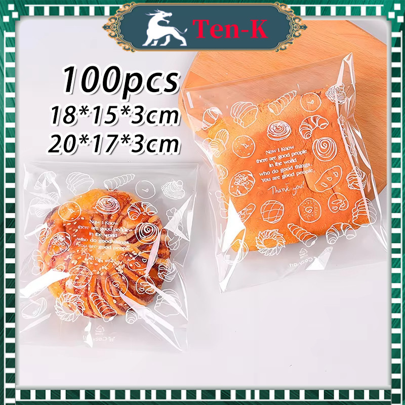 100Pcs Plastik Bungkus Snack / Kemasan Kue / Cookies Bag