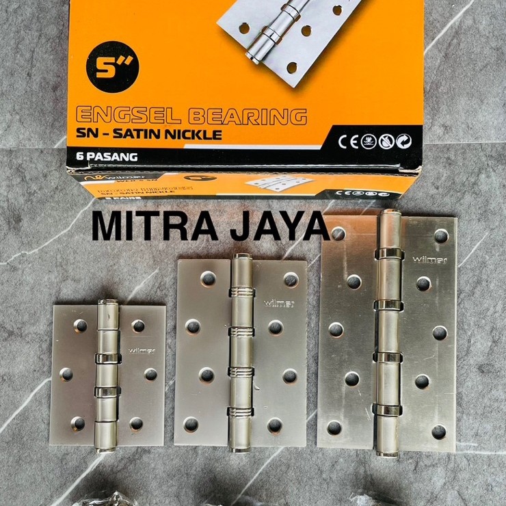 Grosir (12 Pasang) Engsel Wilmer pintu 3" inch 4" inch 5" inch/ Engsel jendela Door hinge merk