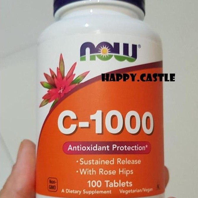 Kitman- Now Foods Vitamin C - 1000Mg Isi 100 Tablet Now Vitamin C 1000Mg C-500