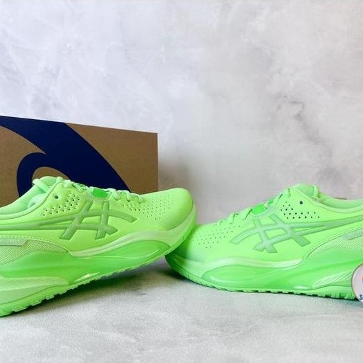 Sepatu Tenis Asics Gel Challenger 15 M Lime Burst/Green Gecko