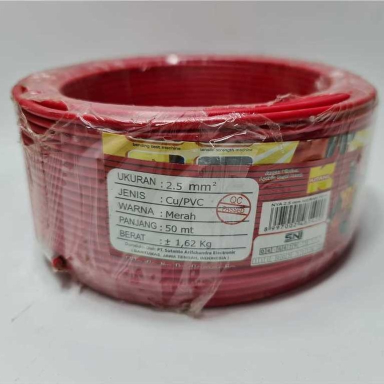 Kabel Nya Tunggal Kitani 1 X 2.5 Mm Panjang 50 Meter - Kabel Engkel