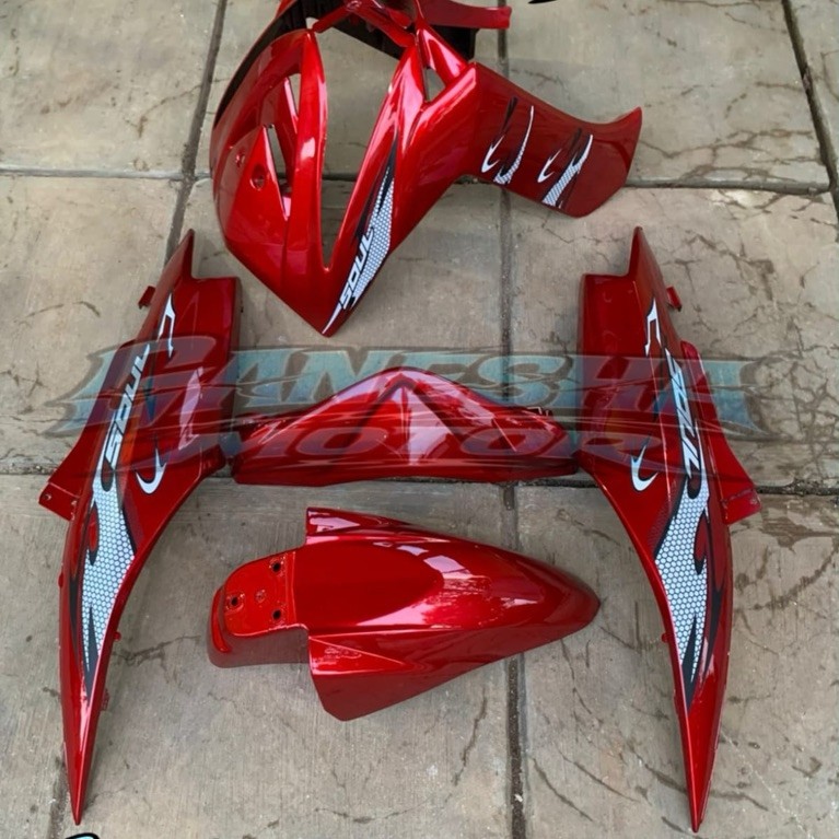 Body Halus Mio Soul Karbu lampu 1 Warna merah mazda / body halus mio soul karbu