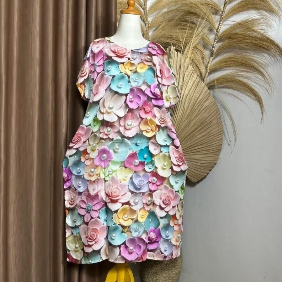 Daster Rayon Busui Jumbo Bahan Adem Motif Terbaru Kekinian