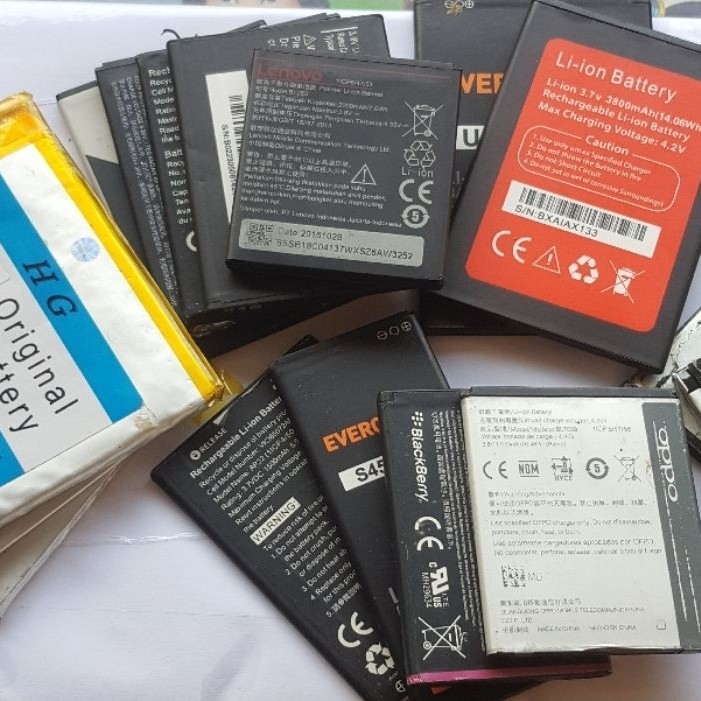 BATERAI BEKAS TABLET/HP BAHAN DIY