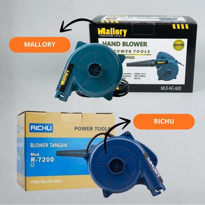 Hand Blower Angin Kencang Listrik Blower Keong Portable - RICHU
