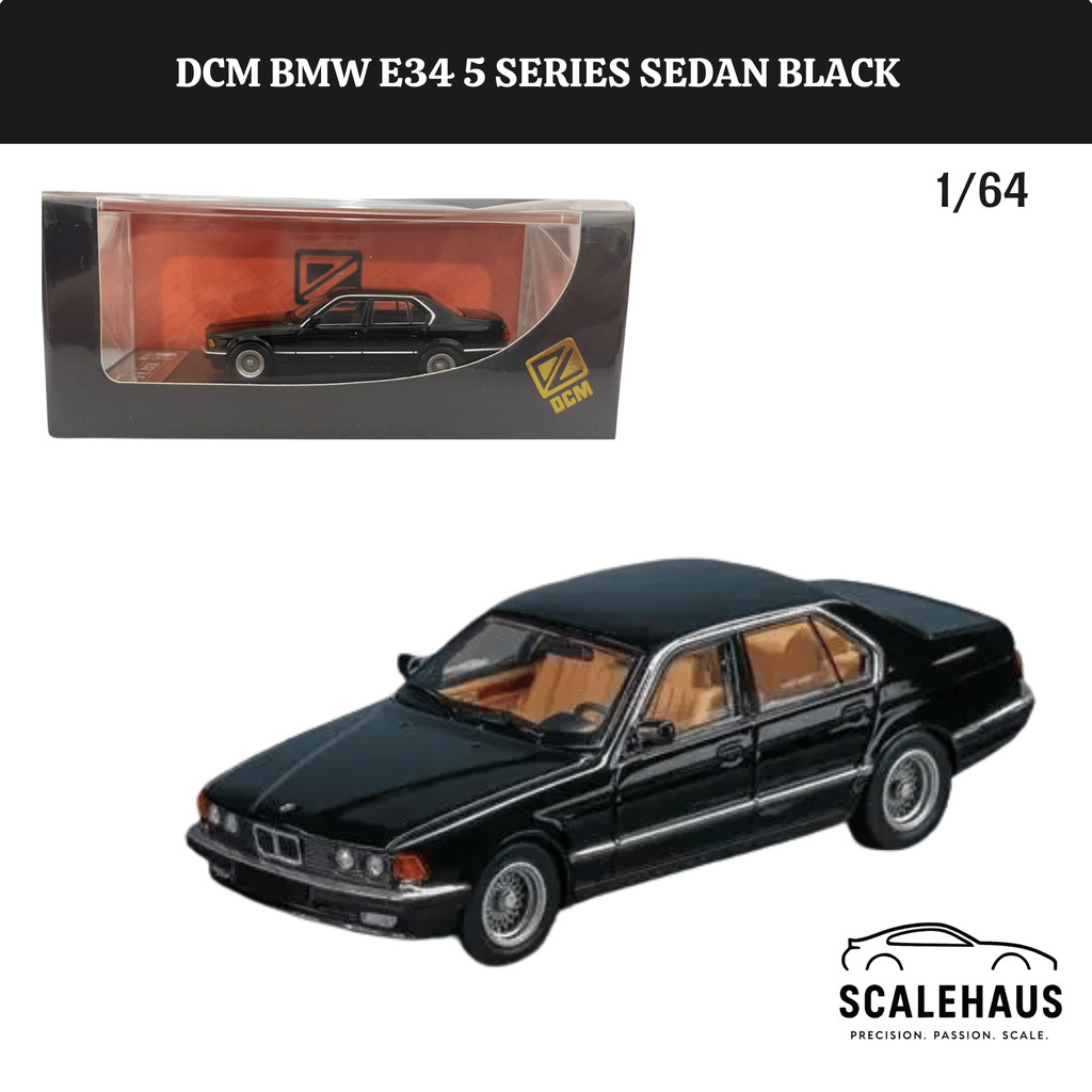 DCM 1/64 BMW E34 5 Series Sedan Black