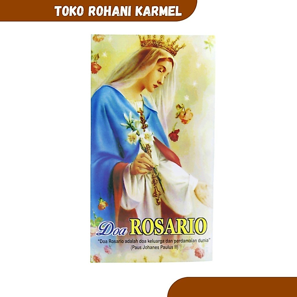 BARU KAPLET DOA ROSARIO / BUKU DOA ROSARIO / LEMBAR DOA ROSARIO KATOLIK