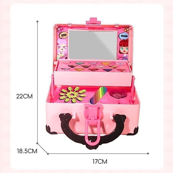 Cod33Pcs Mainan Kosmetik Kecantikan Anak / Girls Makeup Toys / Kuromi Make Up Asli Anak Set /