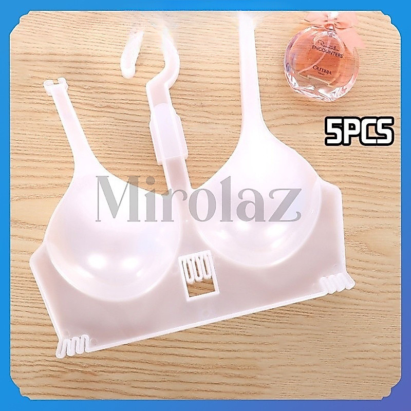 5 Buah Hanger Bra Bh Bikini Tembus Cahaya Gantungan Bra Plastik Hanger Untuk Bra