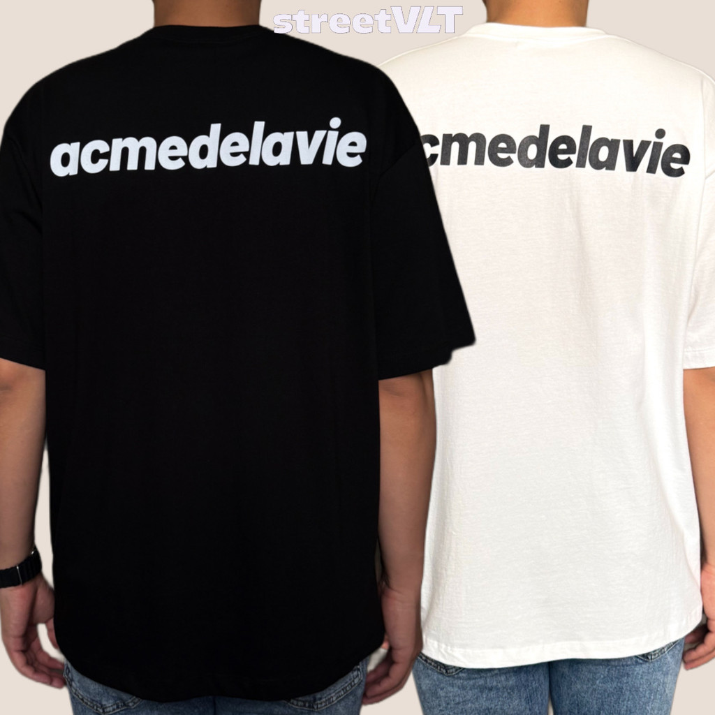 HOT  Bold Font Logo Short Sleeve T-Shirt (Overseas Exclusive) Acme De La Vie