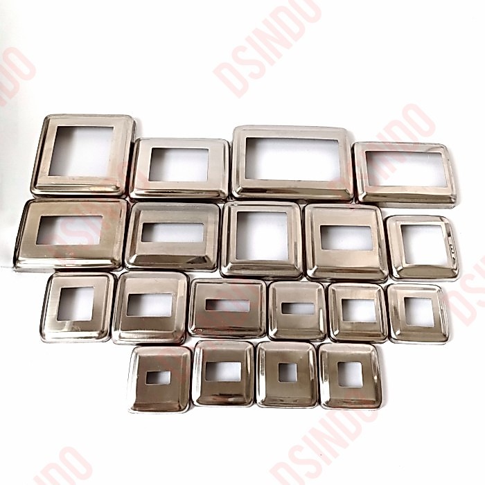 Flange/ring kotak stainless steel 40 x 40 mm (201)
