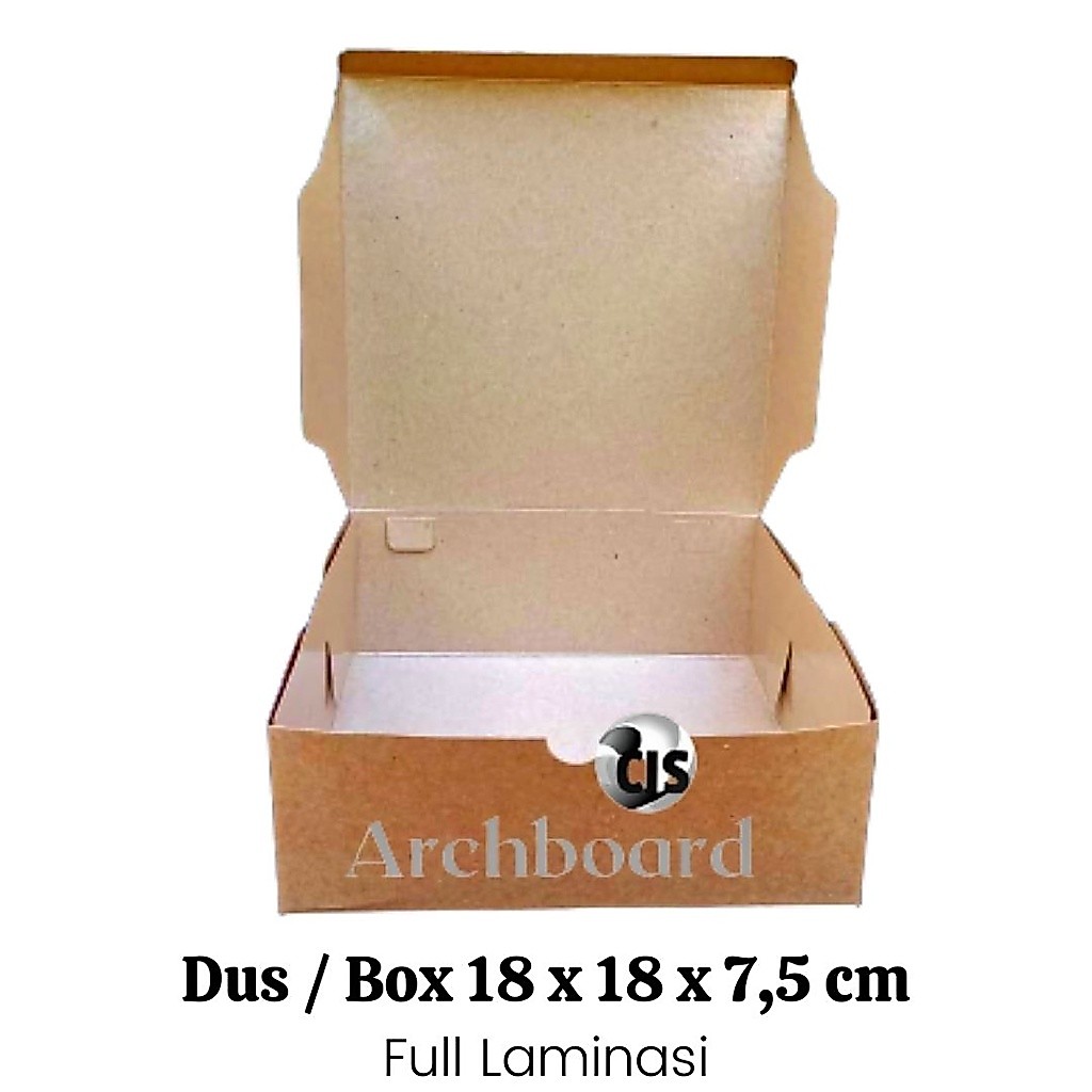 Dus / Box Katering 18 x 18 x 7,5 cm / Box Snack 18x18x7,5 cm