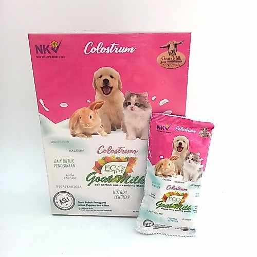 (1box = 10sachet) susu ecopet goat milk colostrum - susu kucing anjing kelinci eco pet colostrum