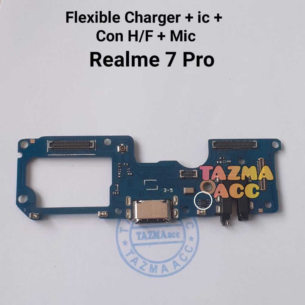 Plus ic + Realme 7 Pro Ori Flexible Charger + ic Flexibel Fleksibel Konektor Cas REALME 7 PRO