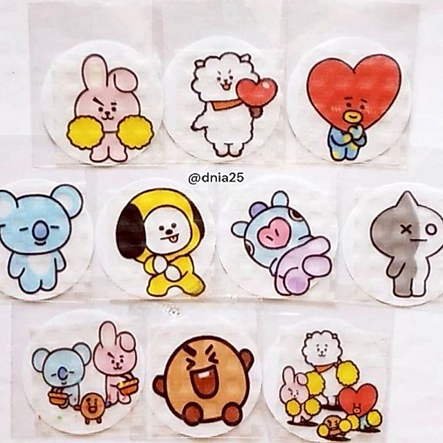 Edible Stiker Nasi Bento Edible Stamp Stiker Makanan Emoji Edible