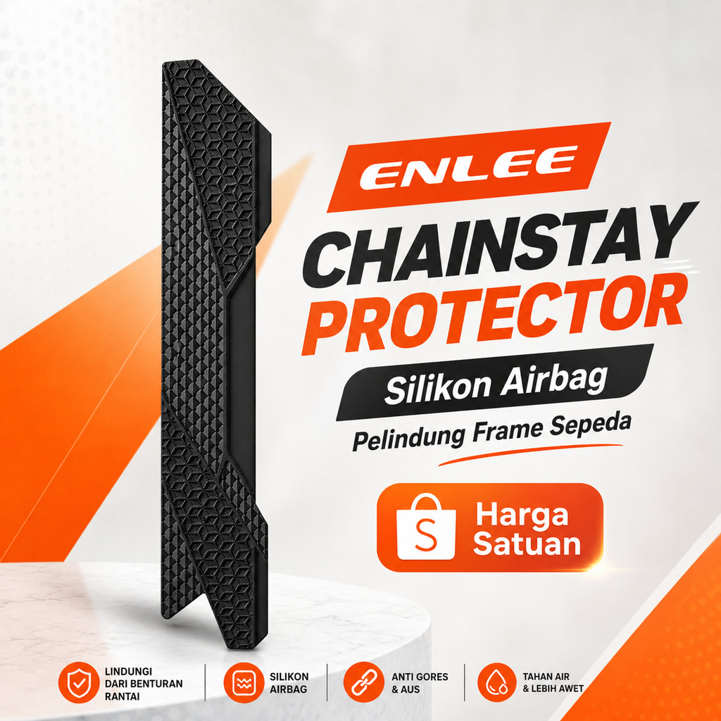 Enlee Chainstay Guard rantai chain protector pelindung silikon frame sepeda Mtb