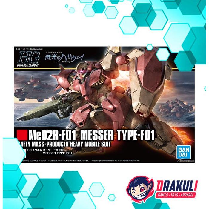 Drakuli Hobbies BANDAI Plamo HG / HGUC Me02R-F01 Messer Type-F01