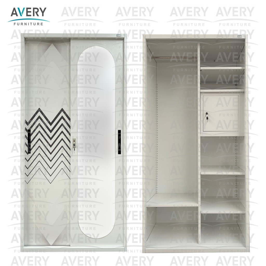 Avery - HMA-900SL - Lemari Pakaian Besi Sliding 2 Pintu