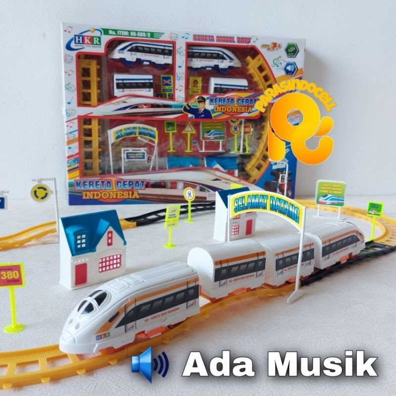 Mainan Viral = Mainan Kereta Cepat Indonesia Ukuran Besar Mainan Set Kereta