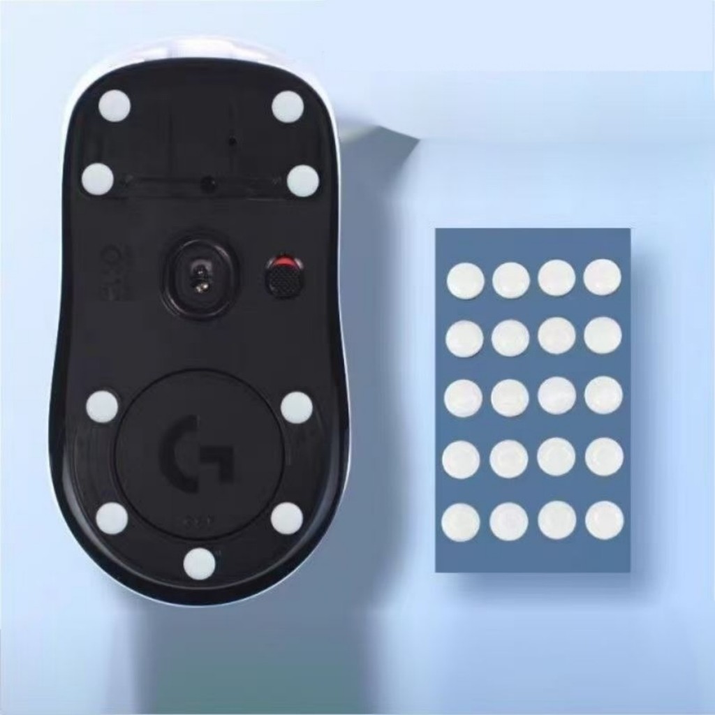 20buah/1set Mouse Feet Universal Mouse Feet Glide Universal Mousefeet Skates Superlight, Alas Kaki M