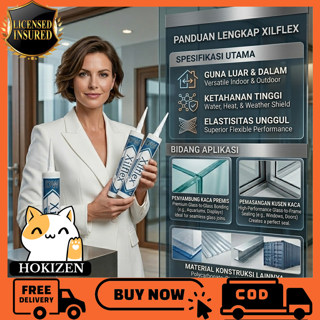 Dw Xilflex Lem Silikon Kusen Jendela Pintu Acp Seng Silicone Netral Warna Grey Clear L Abu Black Ind