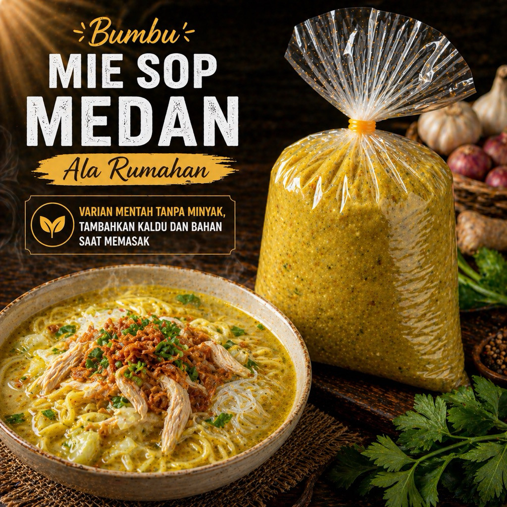 Bumbu Racik Giling MIE SOP / MI SOP MEDAN Masakan UKURAN SEDANG Rumah Nusantara Dapur Praktis Instan