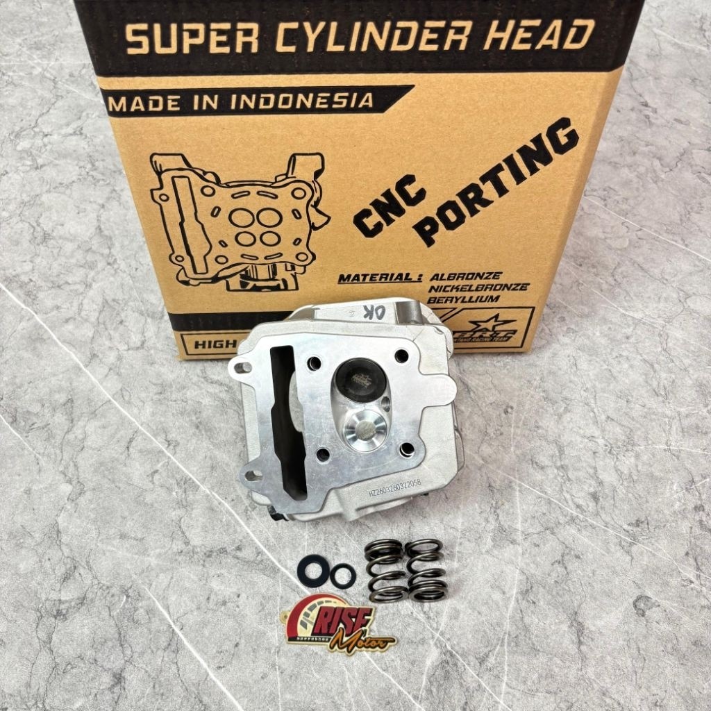 BLOK CYLINDER HEAD BRT BEAT KARBU 28 24 PORTING CNC