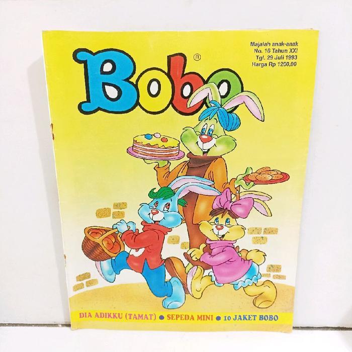 Bobo Majalah Anak-anak No 10 Tahun XXX Tgl 29 Juli 1993  Dia Adikku Sepeda mini 10 jaket bobo