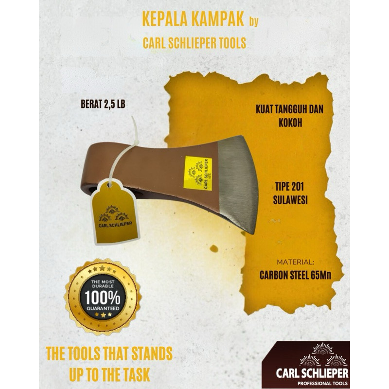 Ablez CARL SCHLIEPER Mata Kampak / Kepala Kampak 2.5lb