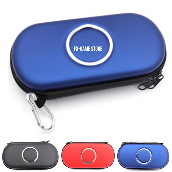 Best Seller Tas Pouch Airfoam PSP Series 1000 2000 3000 Fat Slim Case Casing Bag Pocket - Biru
