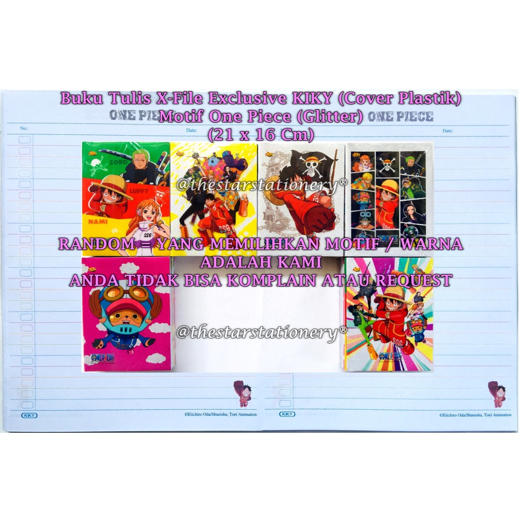 (1 Biji) Buku Tulis KIKY X-File Exclusive 38 Cover Plastik + Glitter / Kiky 38 X-File (1 Buah)