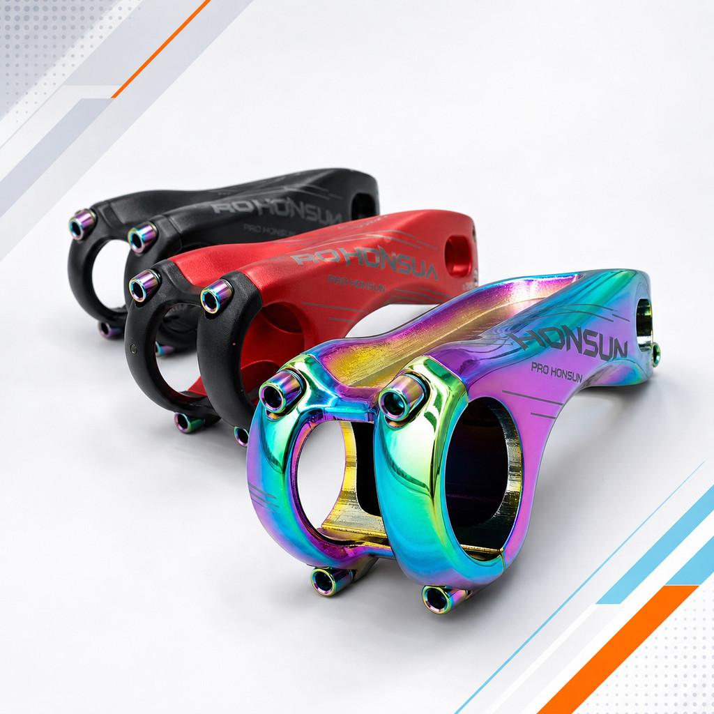 Pro Honsun Stem Sepeda Nunduk derajat Panjang minus 17 90 mm clamp 31.8 oversize