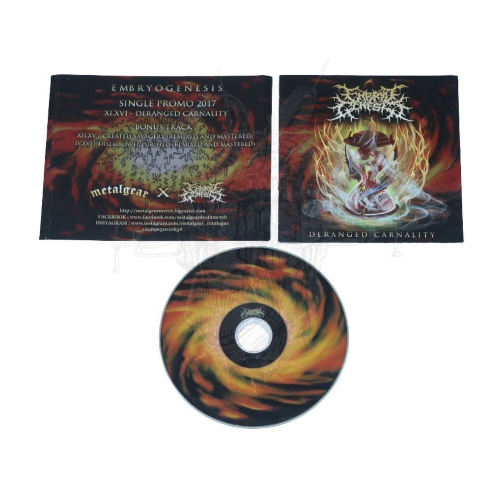 ORIGINAL & BERLISENSI - CD - EMBRYO GENESIS - PROMO 2017 | BRUTAL DEATH METAL | EXTREME MUSIK