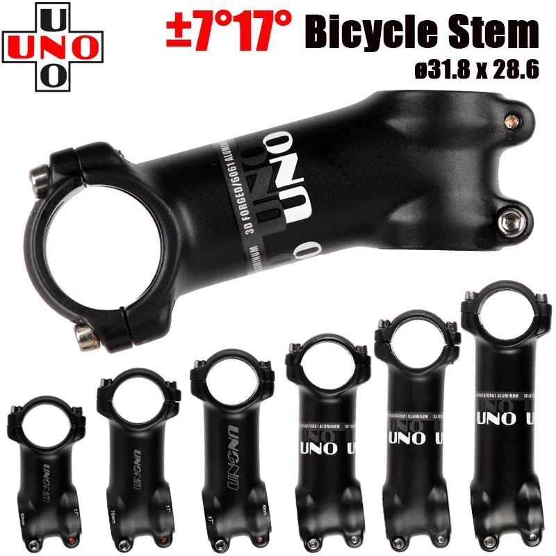 UNO Ultralight Bike Stem 7 17 Degree MTB Mountain Road Bicycle Stem 31.8mm 60/70/80/90/100/110/120/1