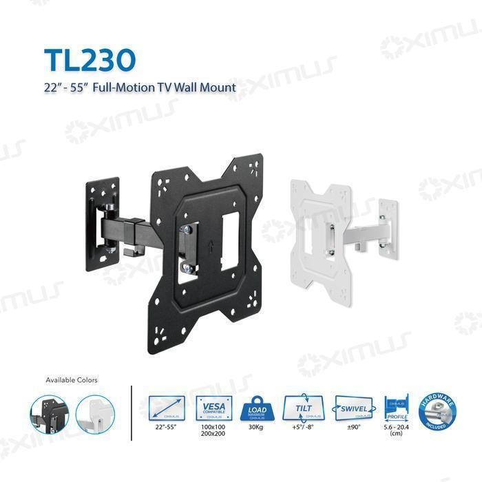 BRACKET TV LED LCD MONITOR 22 - 55 Inch OXIMUS TL230 - TL430  FULL - MOTION TV