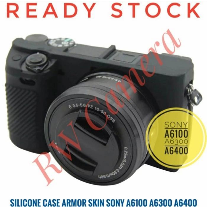 Silicone Case Sony A6100 A6300 A6400 Sarung Silikon Armor Skin Karet Soft Pouch