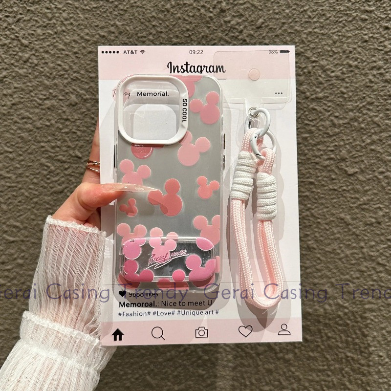 Motif kartun warna merah muda Untuk iPhone IMD Softcase Premium Case iphone 11 12 13 14 15 16 17 PRO
